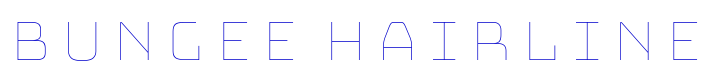 Bungee Hairline font